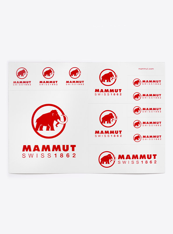 Aufklebeboegen Stickerbogen Individuell Bedruckt Mammut
