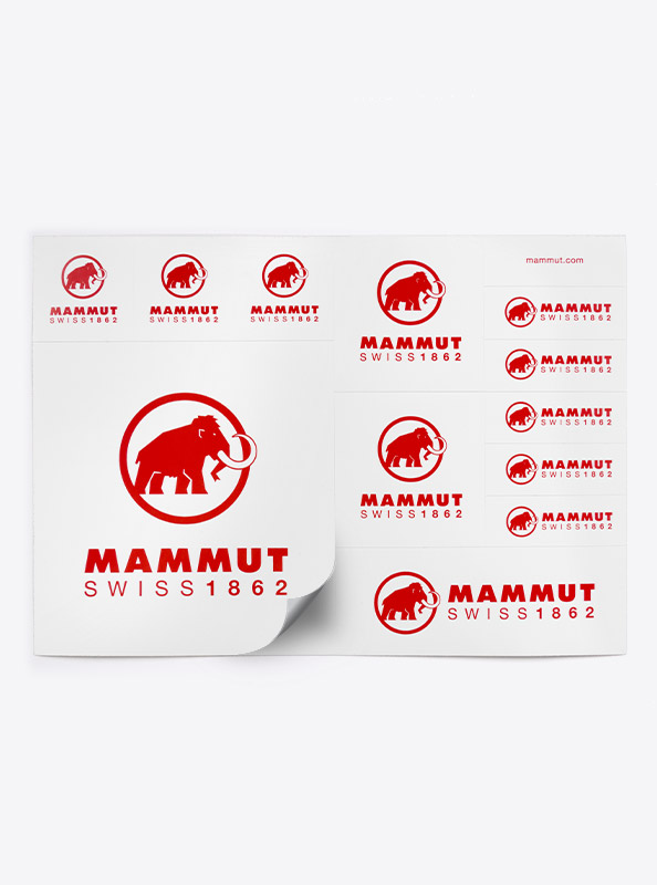 Aufkleberbögen Stickerbogen Individuell Bedruckt Zurich Mammut