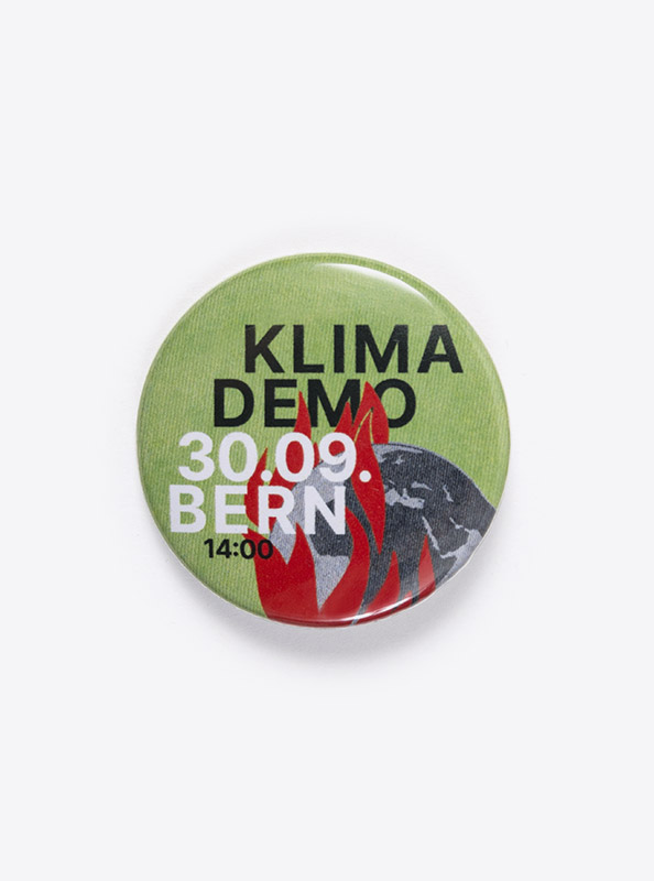 Button Standard Mit Anstecknadel Klima Allianz Klima Demo Bedrucken