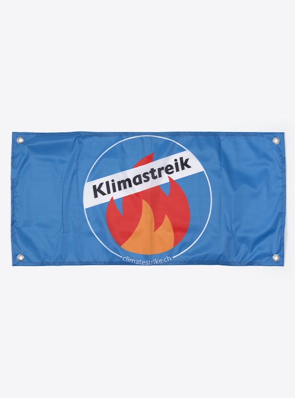 Fahne Flagge Im Digitaldruck Bedrucken Klimastreik