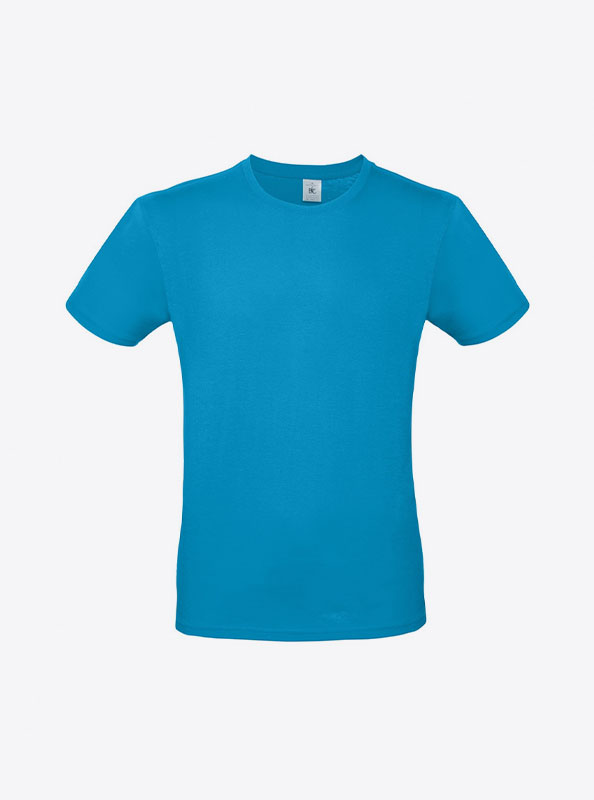 T Shirt B&C E150 Herren Budget Baumwolle Mit Logo Siebdruck Atoll