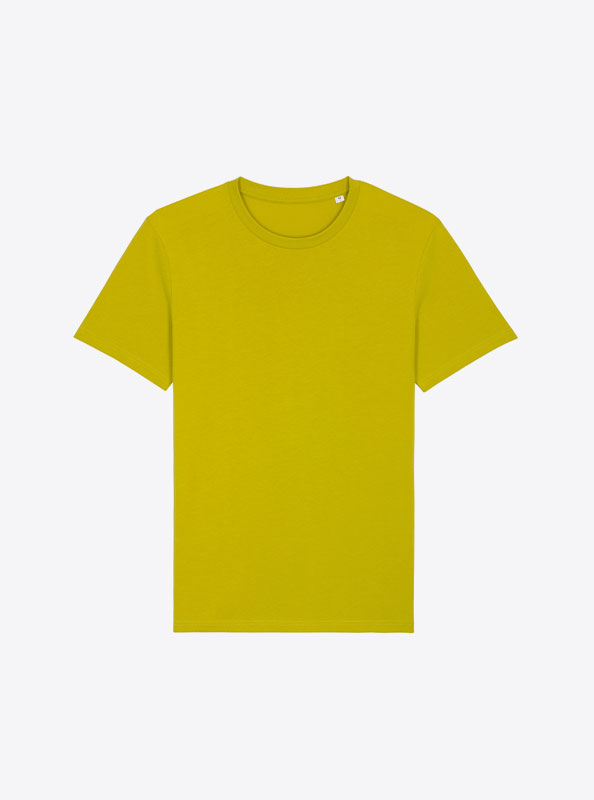 T Shirt Stella And Stella Bio Baumwolle Mit Logo Siebdruck Hay Yellow