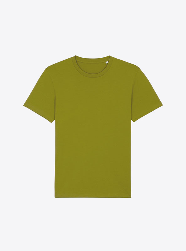 T Shirt Stella And Stella Bio Baumwolle Mit Logo Siebdruck Moss Green