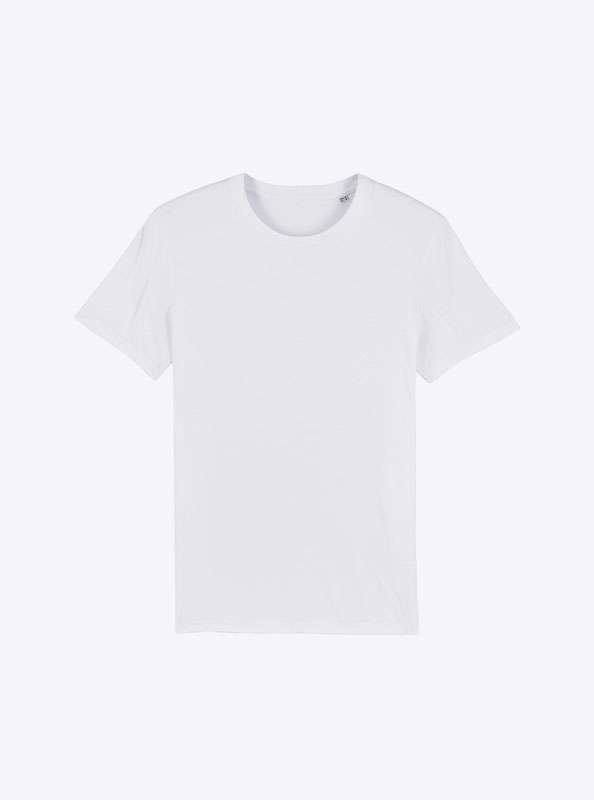T Shirt Stella And Stella Bio Baumwolle Mit Logo Siebdruck White