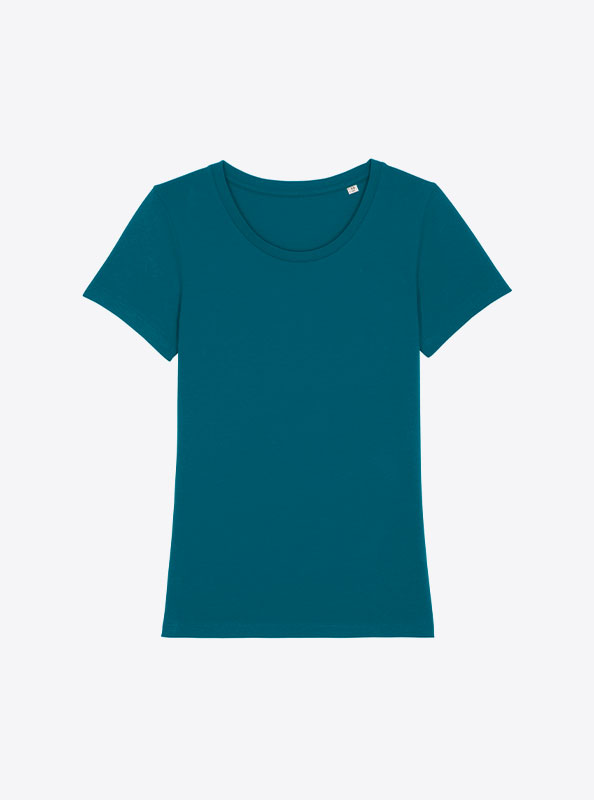 T Shirt Stella And Stella Expresser Bio Baumwolle Mit Logo Siebdruck Ocean Depth