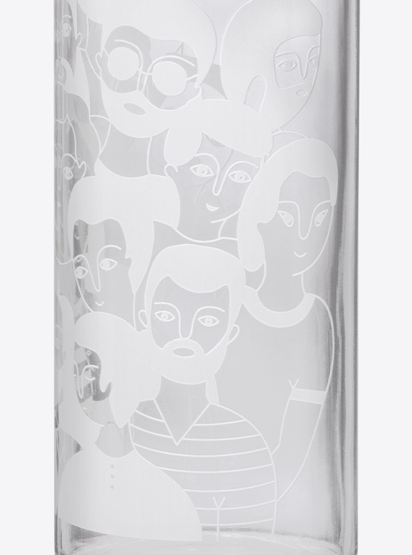 Trinkflasche Glas Mit Logo Bedruckt Siebdruck Allround