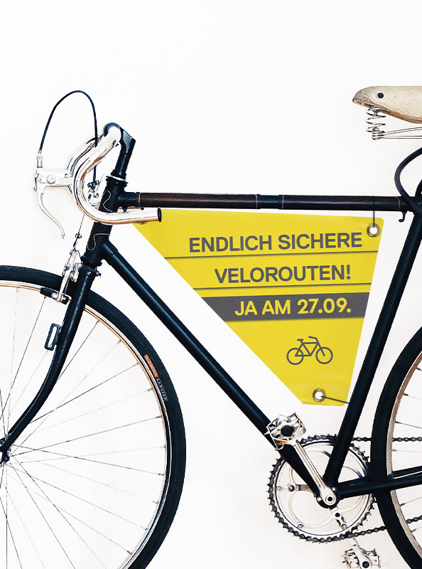 Velo Dreieck Bedrucken Mit Logo Fahrrad