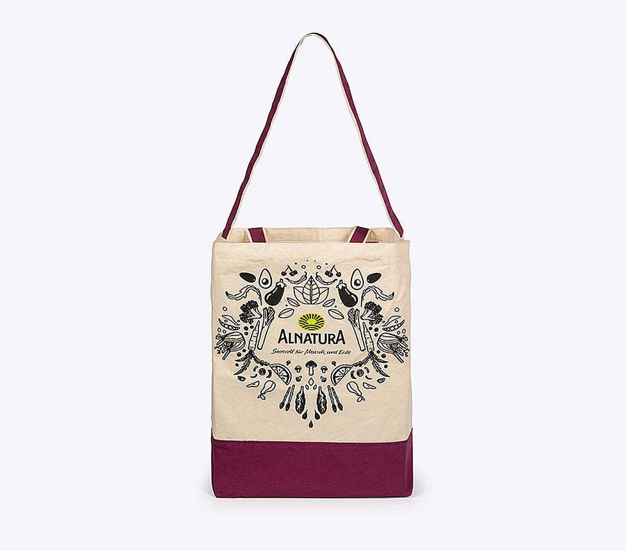 Alnatura Canvas Shopper Bio Baumwolle Siebdruck