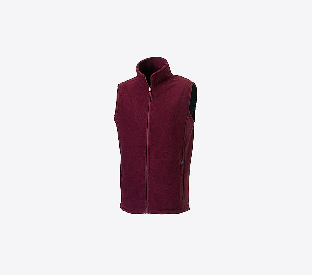 Arbeitsweste Aus Fleece Herren Fleece Weste Mit Logo Besticken Russell 870m Farbe Burgundy