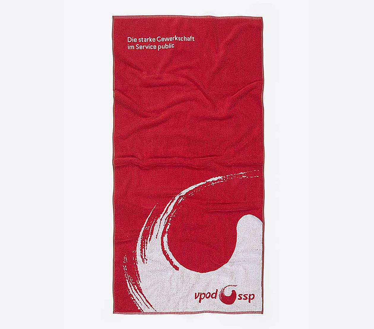 Badetuch Mit Einwebung Jacquard Werbung Vopd