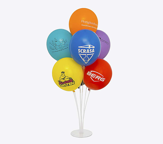 ballone bedrucken mit logo motiv extras tischdisplay ballone