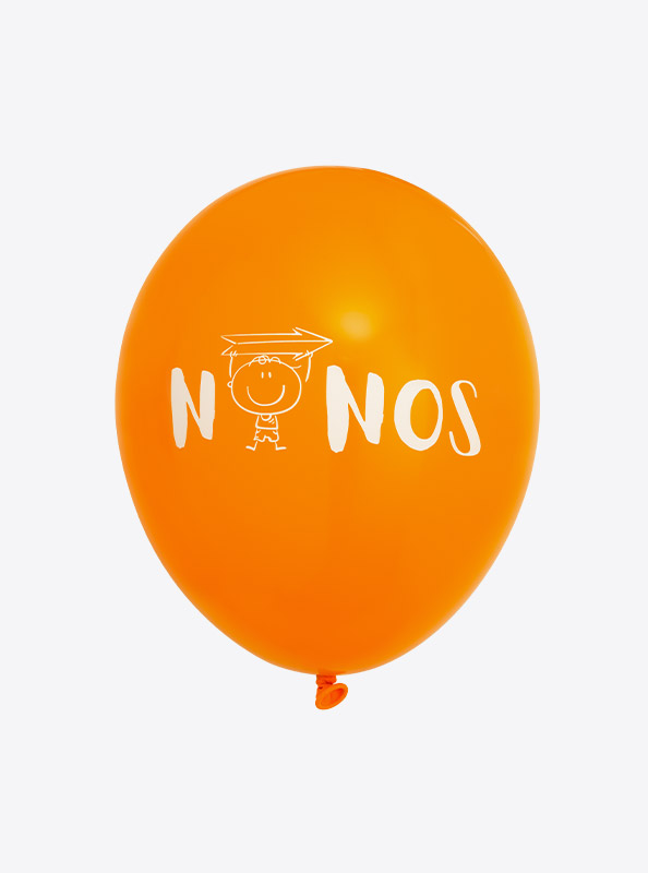 Ballone Bedrucken Mit Logo Motiv Siebdruck Orange