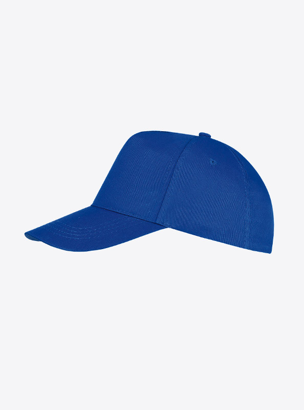 Baseball Cap Bedrucken Mit Logo Fair Produziert Sols Buzz Royal Blue