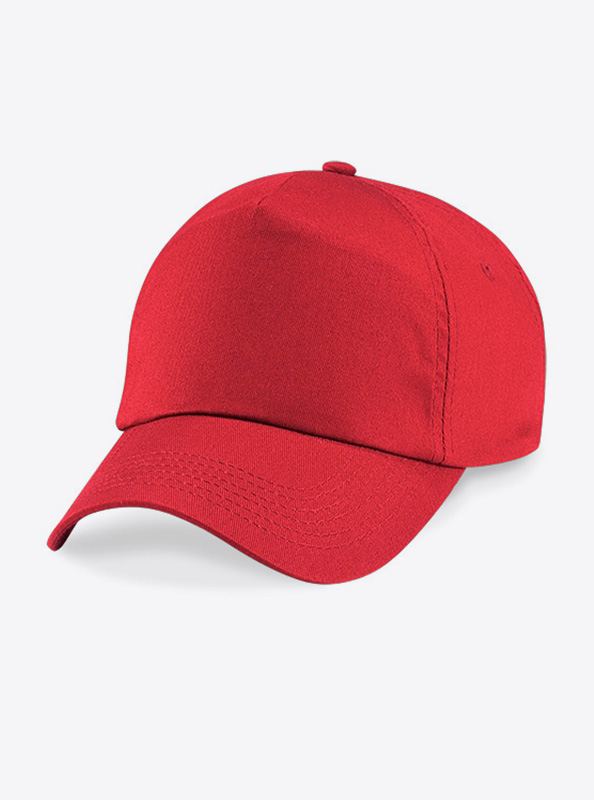 Baseball Cap Bedrucken Oder Besticken Mit Logo Beechfield B10 Bright Red
