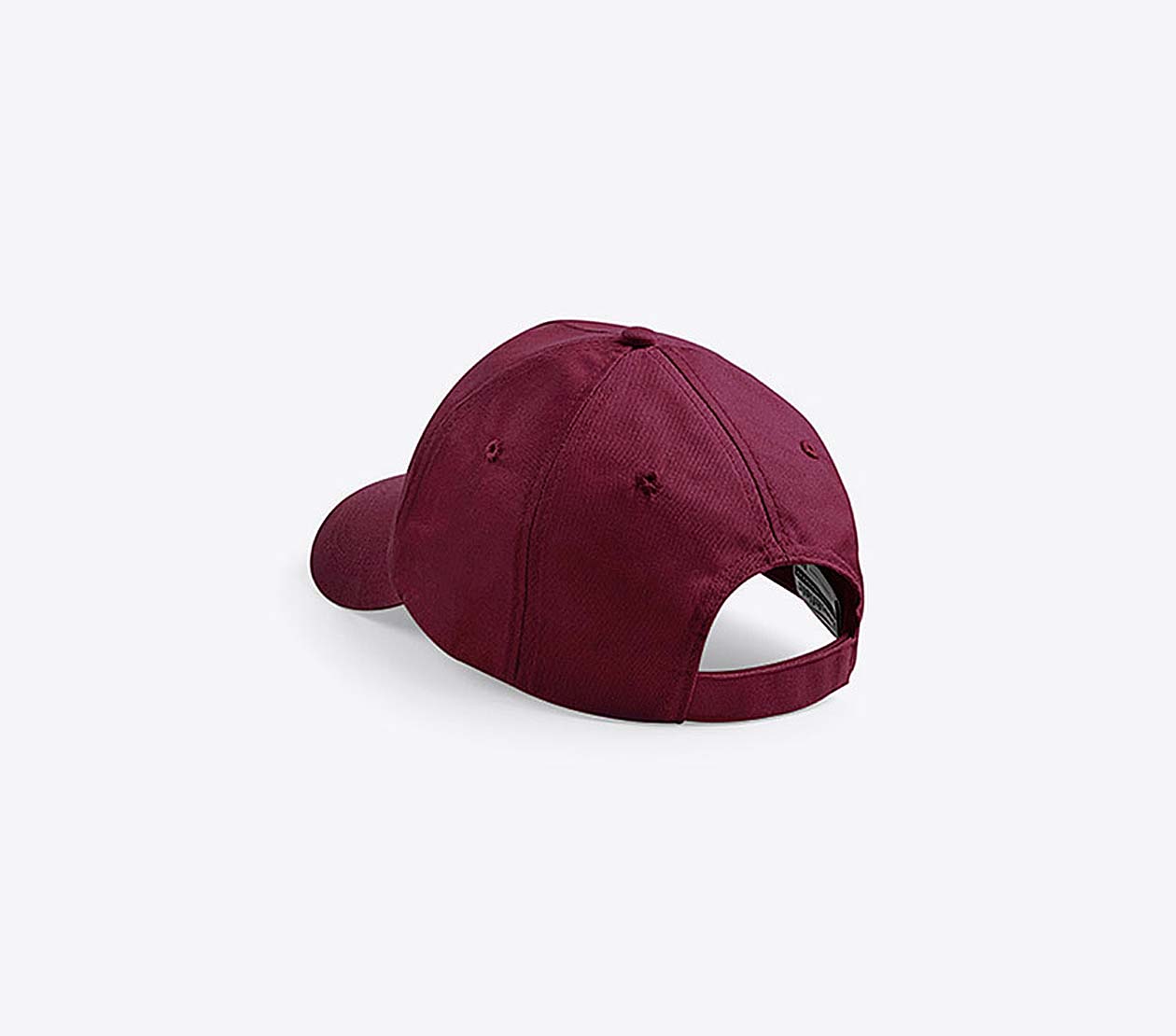 Baseball Cap Bedrucken Oder Besticken Mit Logo Beechfield B10 Farbe Burugndy Hinten Verschluss