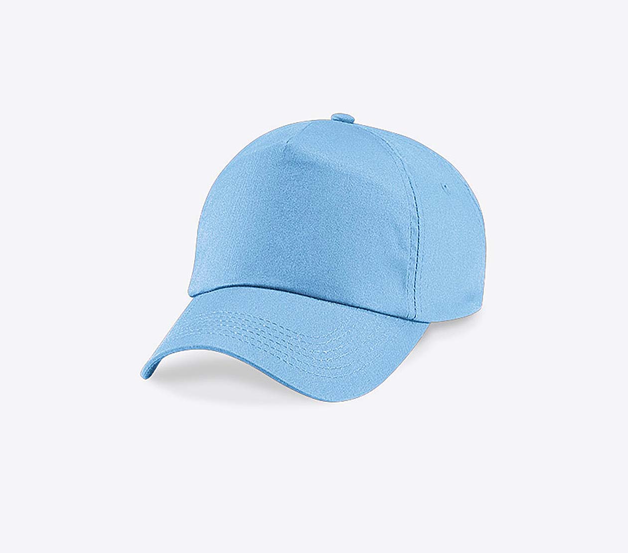 Baseball Cap Bedrucken Oder Besticken Mit Logo Beechfield B10 Farbe Sky Blue