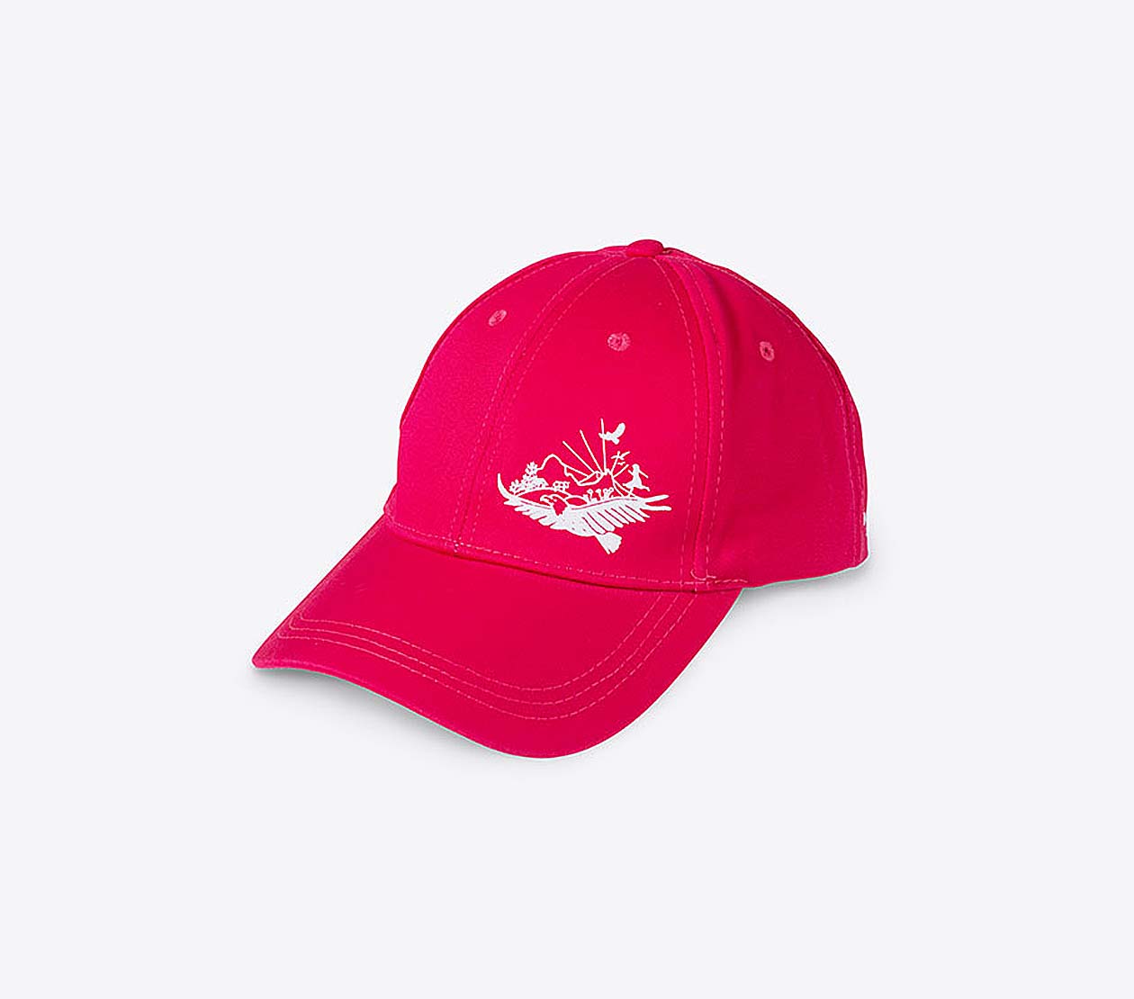 Baseball Cap Bergbahnen Adelboden Mit Logo Bedrucken Besticken Stickerei Light Brushed Cotton Twill Pink