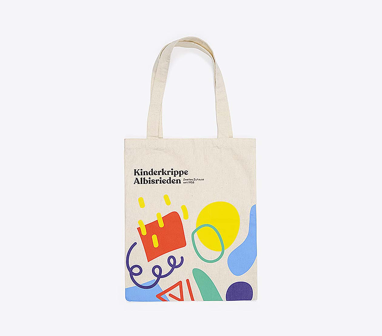 Baumwolltasche Recycled Kinderkrippe Albisrieden Mit Logo Bedrucken Gestalten