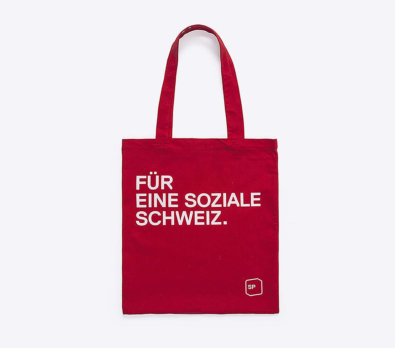 Baumwolltasche Sp Schweiz Fuer Eine Soziale Schweiz Mit Logo Slogan Bedrucken Kampagnenmaterial