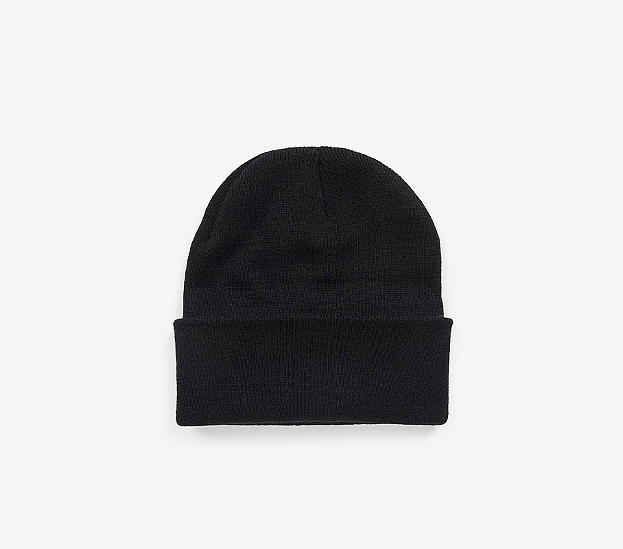 Beanie Beechfield B45 Mit Aufnaeher Label Branding Schwarz