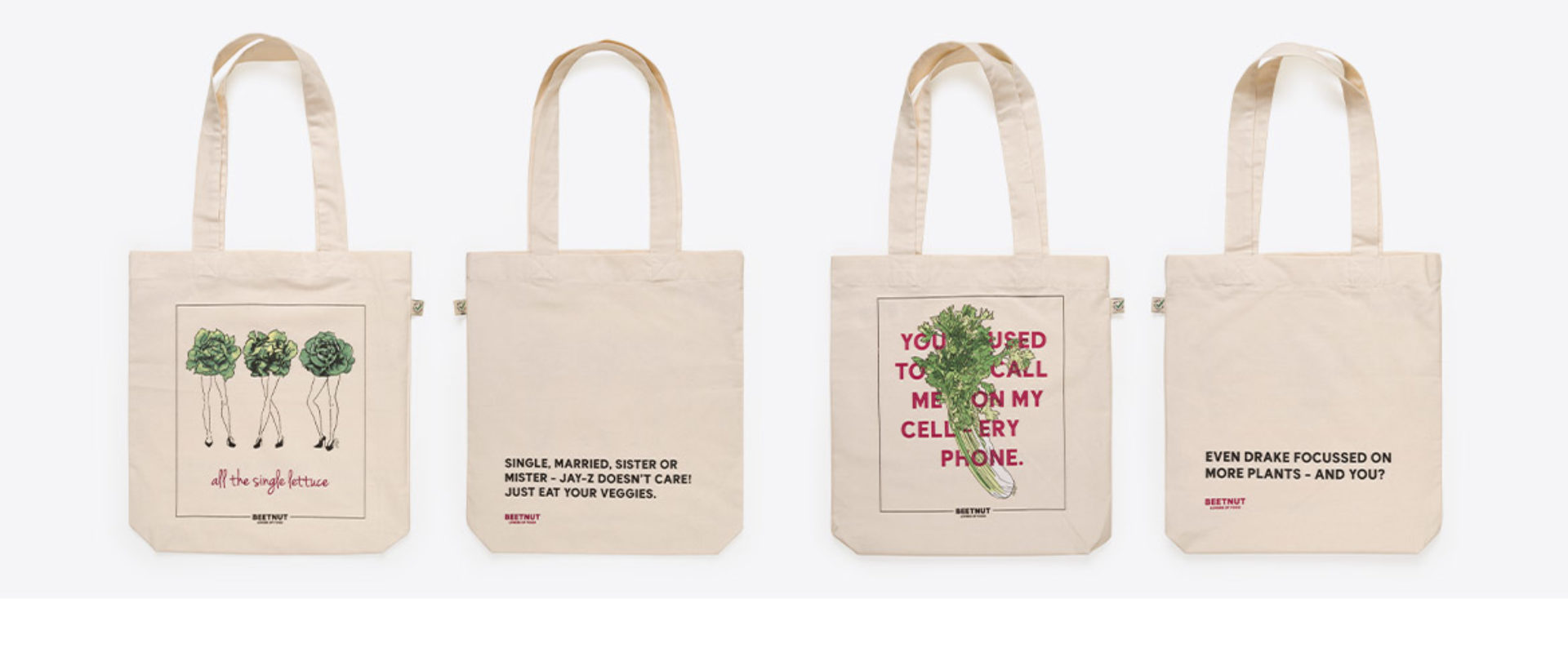 Beetnut Shopping Bags Mit Sujets