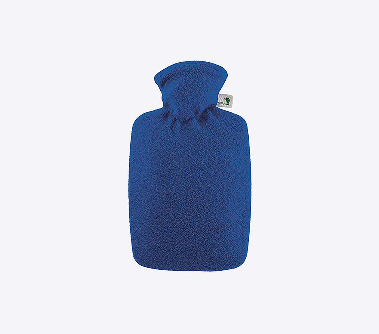 Bettflasche Fleece Mit Logo Besticken Nachhaltig Hergestellt Kuschelig Blau