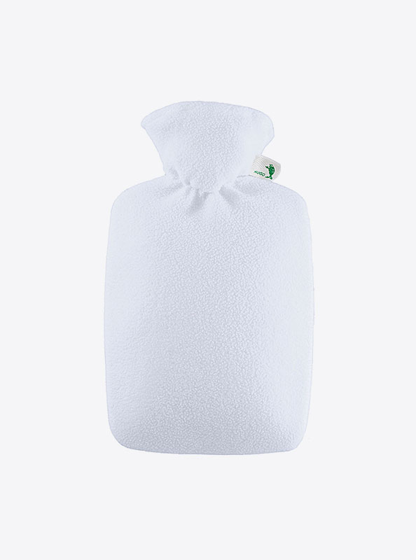 Bettflasche Fleece Mit Logo Besticken Nachhaltig Hergestellt Weiss