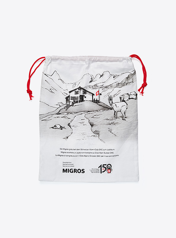 Brotbeutel Bio Migros Mit Logo Bedrucken Baumwoll Beutel Faire Produktion Kostenlose Gestaltungsvorschlaege
