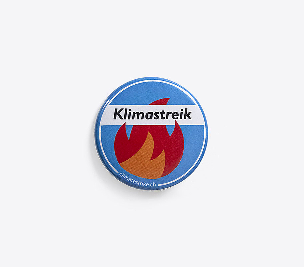 Button Standard Klimastreik Mit Logo Bedrucken Anstecknadel Aluminium