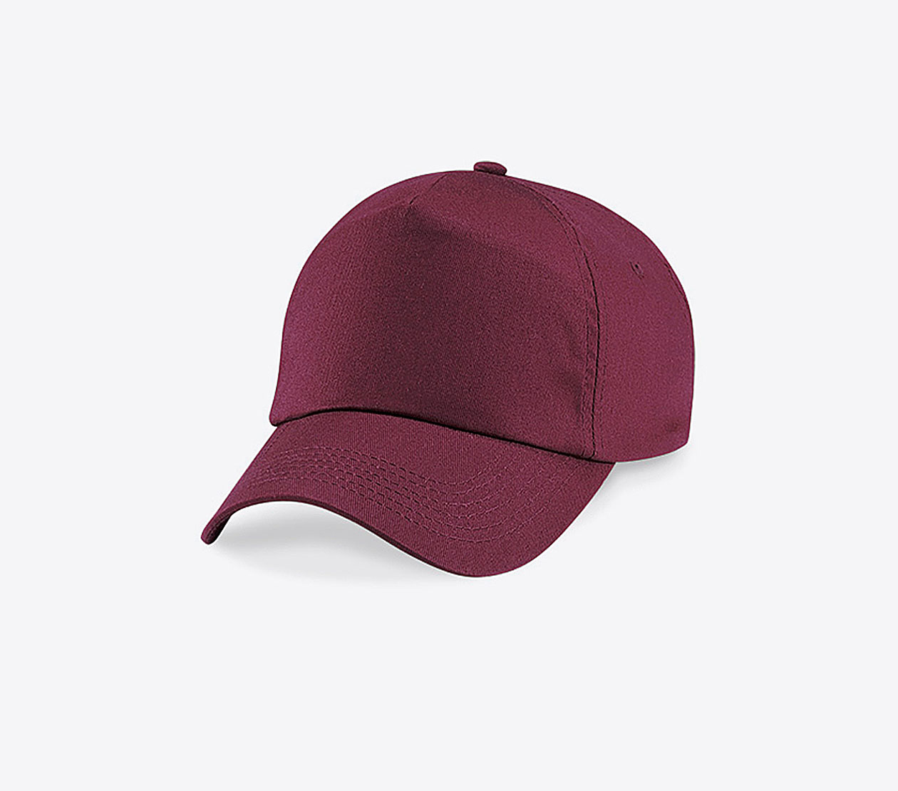 Cap Beechfield B10 Baseball Cap Mit Logo Bedrucken Baumwoll Twill Burgundy