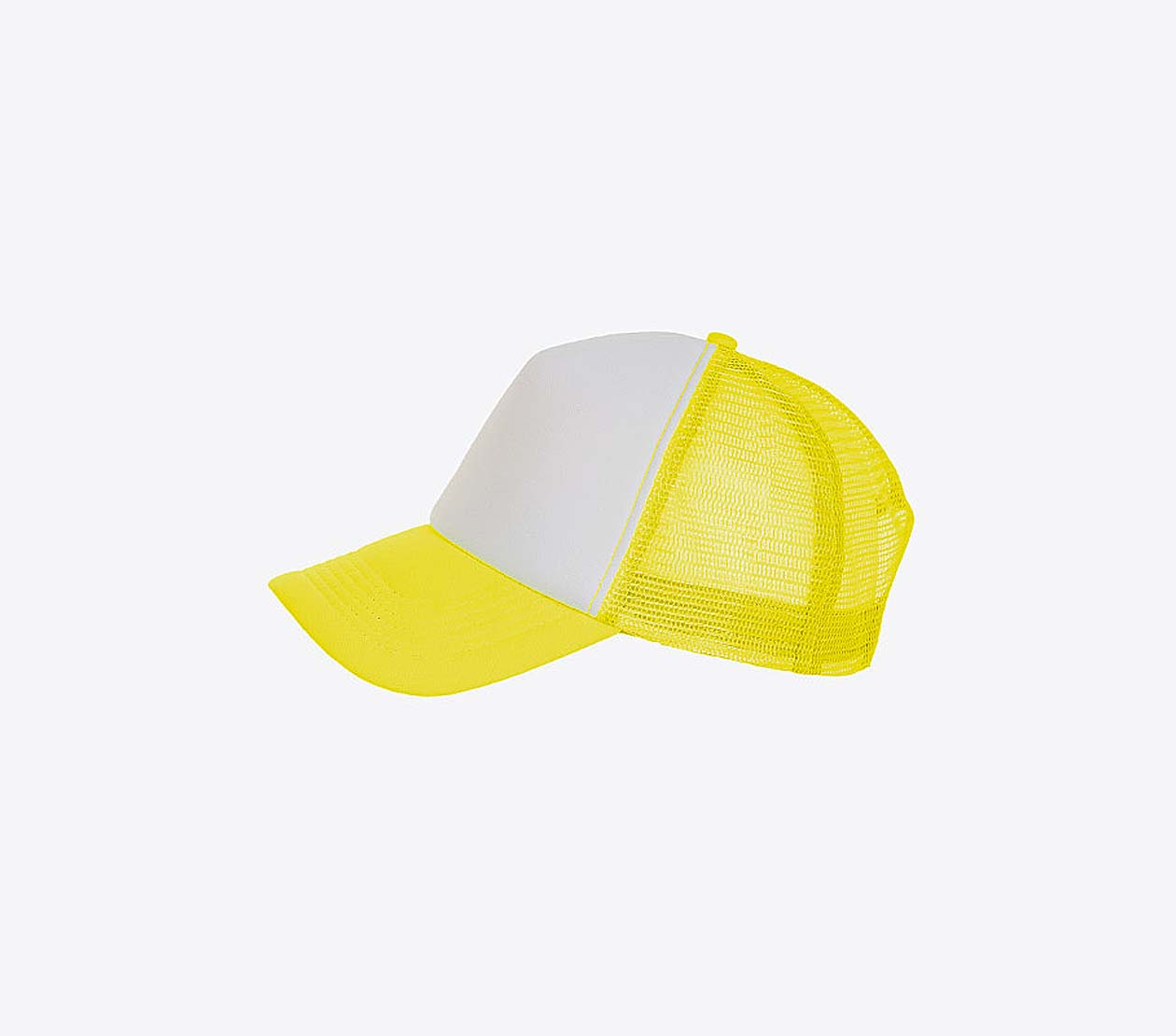 Cap Mit Eigenem Logo Sols Bubble Trucker White Neon Yellow