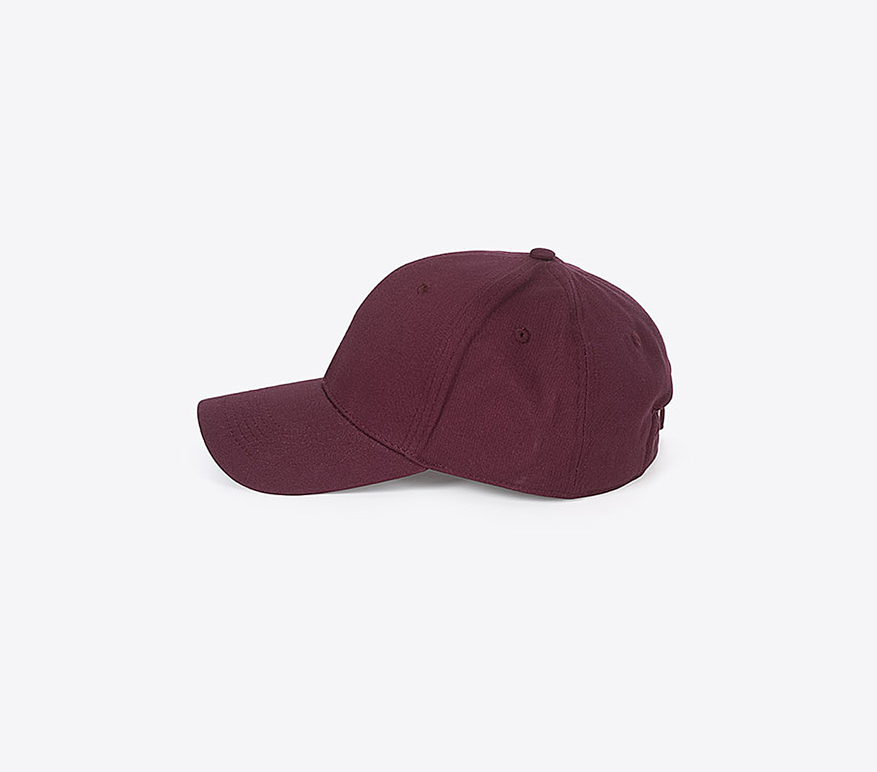 Cap Sols Blaze Mit Logo Bedrucken Besticken Baumwoll Twill Burgundy Seite