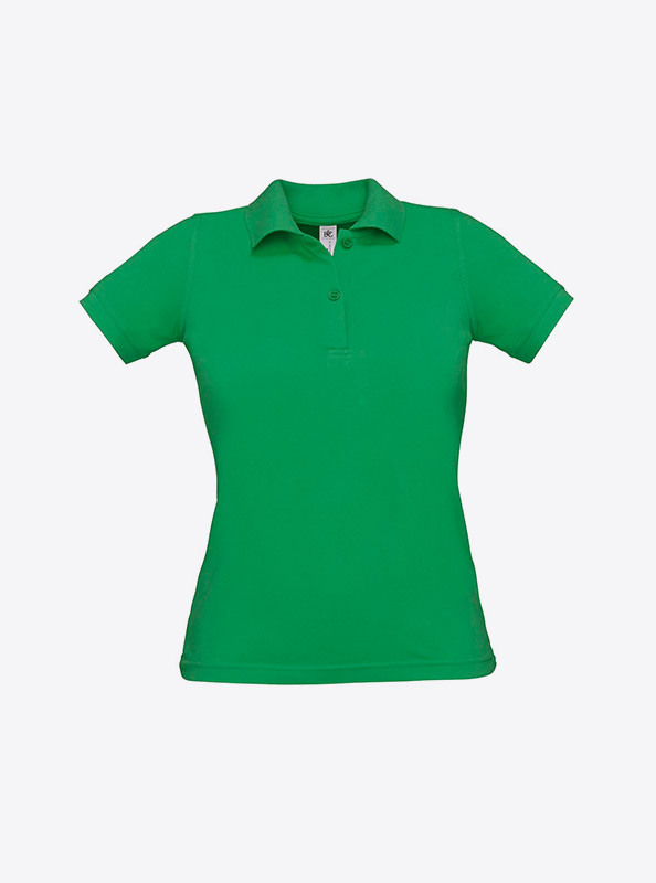 Damen Polo Shirt Besticken Lassen Bundc Safran Pw455 Kelly Green