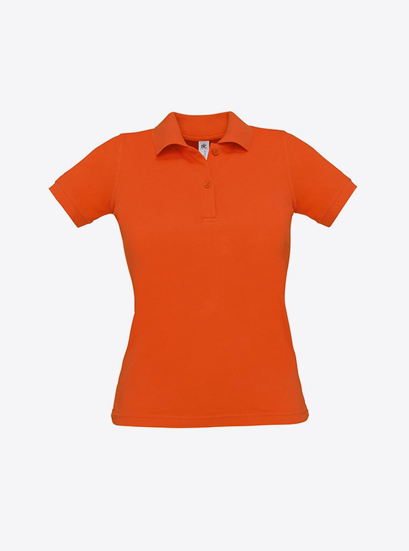 Damen Polo Shirt Individuell Besticken Bundc Safran Pw455 Pumking Orange