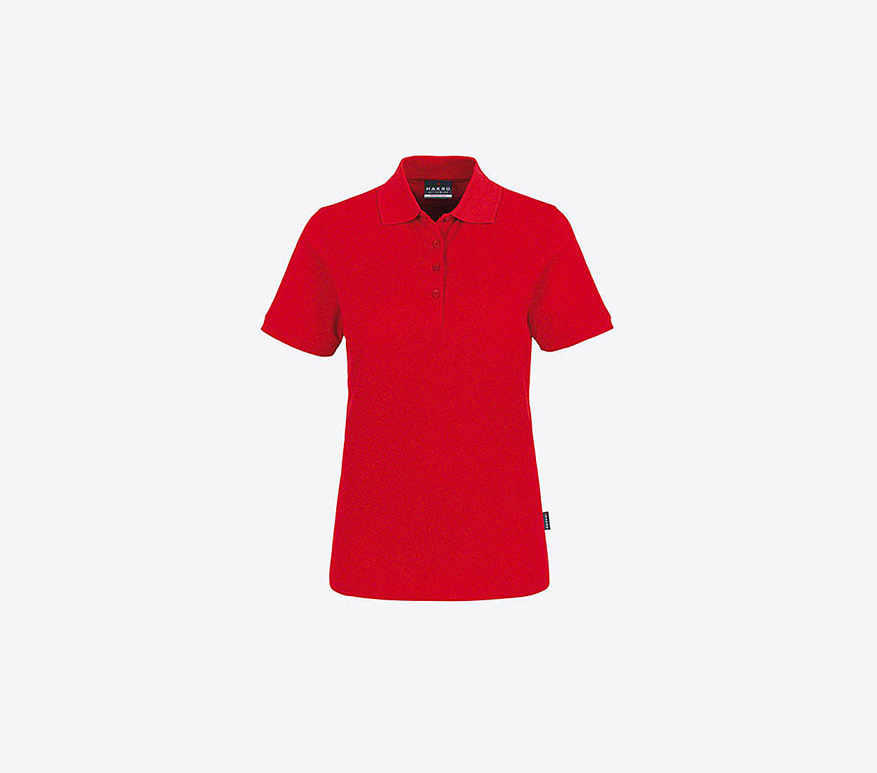 Damen Polo Shirt Mit Logo Besticken Lassen Hakro 110 Rot