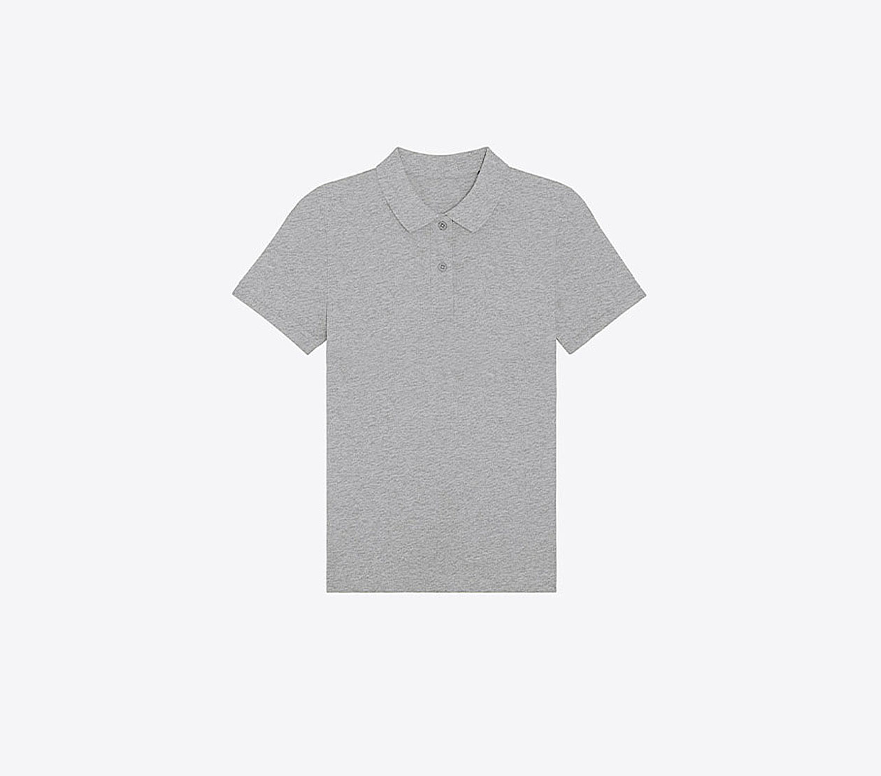 Damen Poloshirt Stanley Stella Elliser Mit Logo Farben Heather Grey