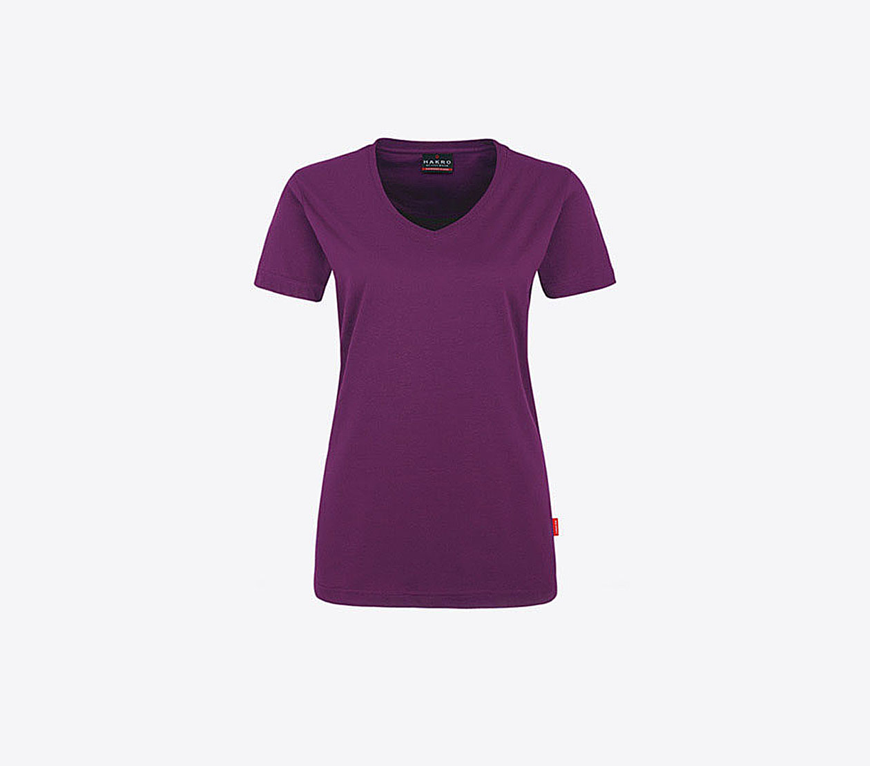 Damen T Shirt Individuell Bedrucken Hakro 181 Aubergine