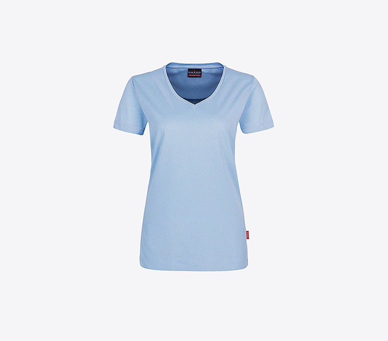 Damen T Shirt Mit Logo Bedrucken Hakro 181 Ice Blue