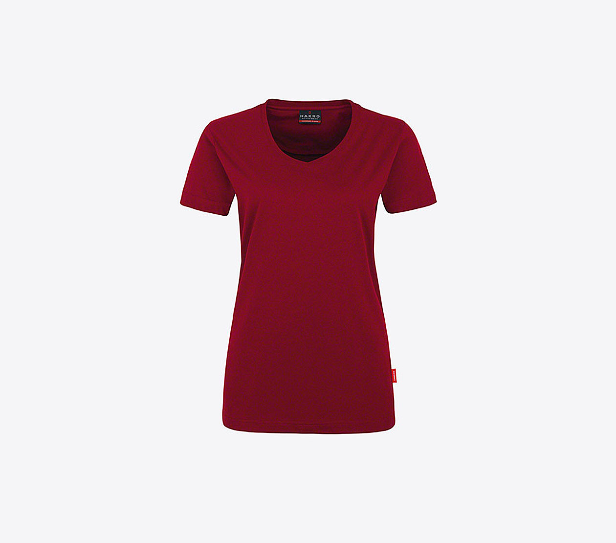 Damen T Shirt Selbst Gestalten Hakro 181 Weinrot