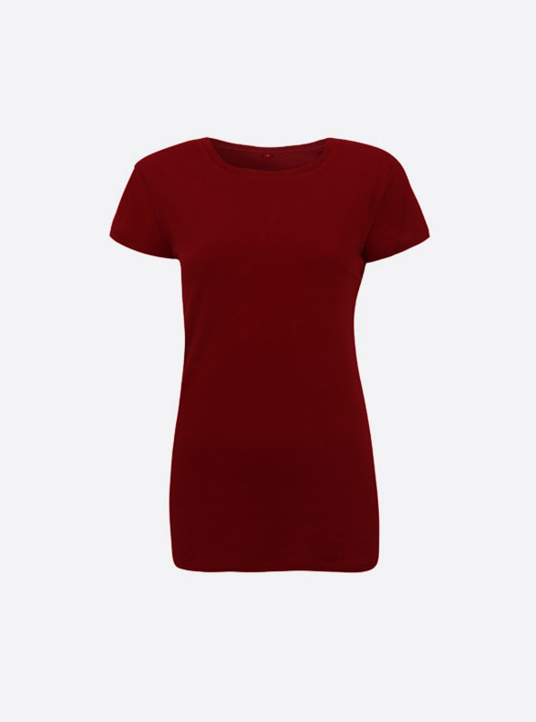 Damen T Shirt Standard N09 Burgundy