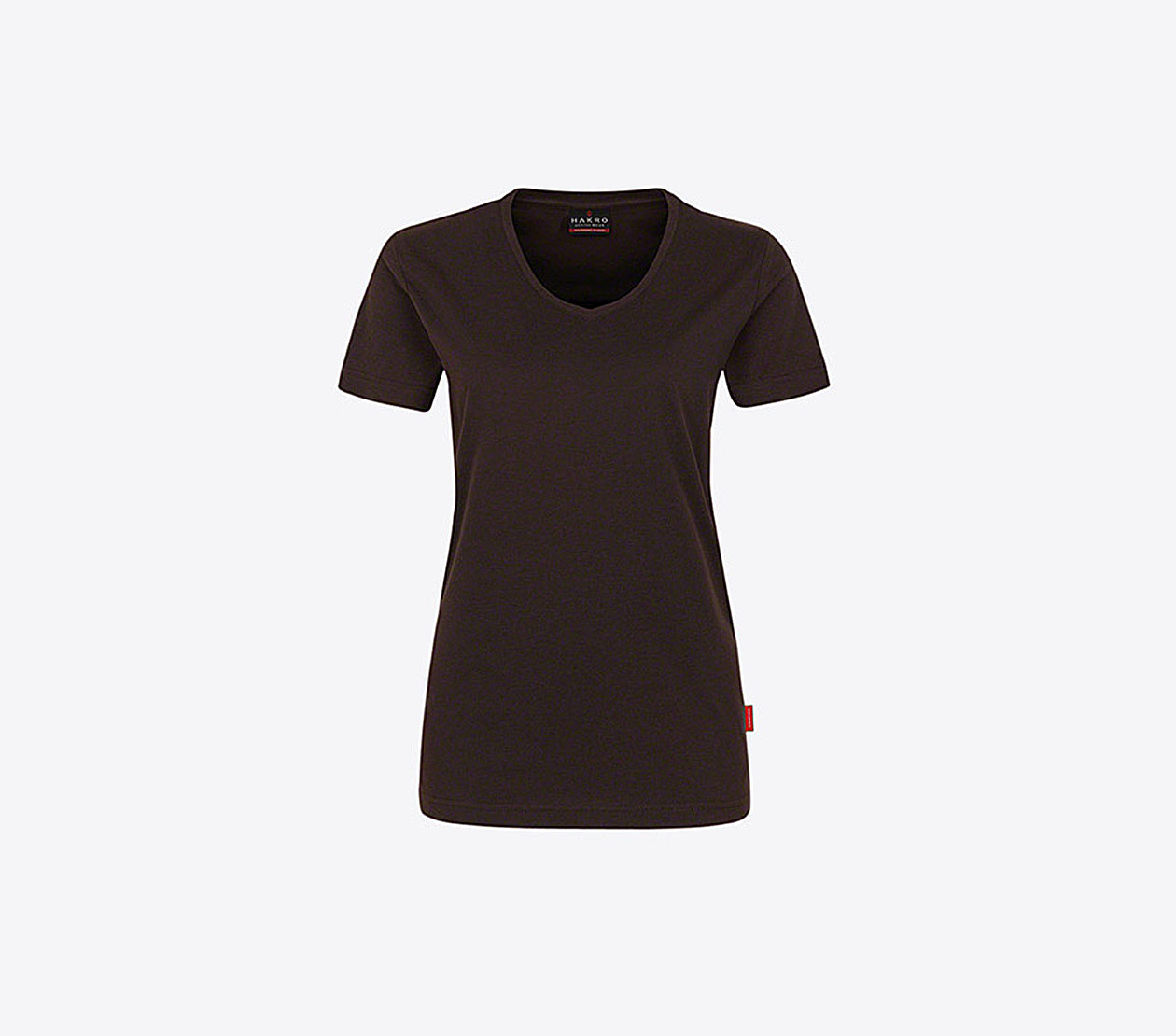 Damen T Shirts Fuer Firma Drucken Hakro 181 Chocolate