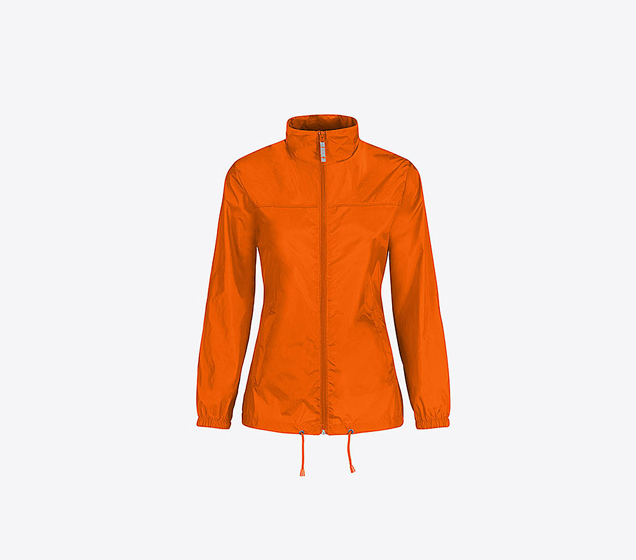 Damen Windjacke Mit Reissverschluss Mit Logo Drucken Bundc Sirocco Jw 902 Orange