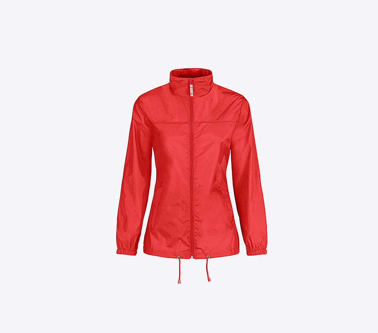 Damen Windjacke Mit Reissverschluss Mit Logo Drucken Bundc Sirocco Jw 902 Pixel Coral