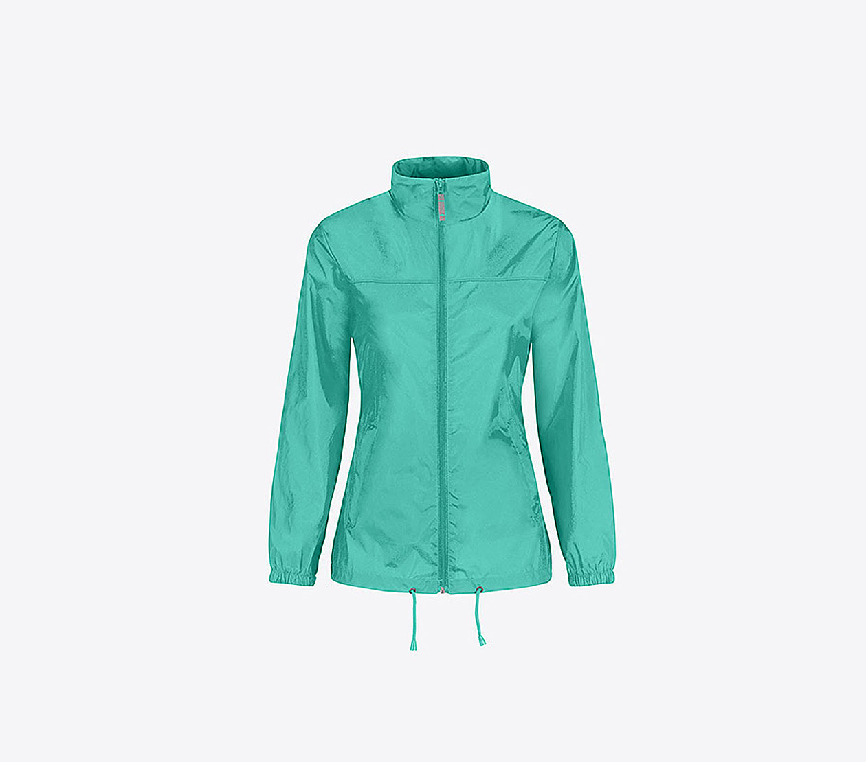 Damen Windjacke Mit Reissverschluss Mit Logo Drucken Bundc Sirocco Jw 902 Pixel Turquoise