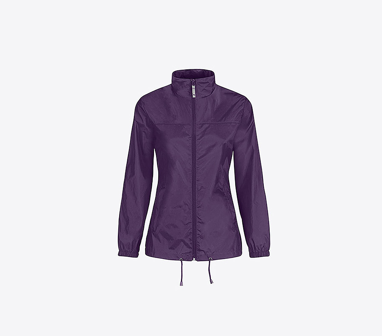 Damen Windjacke Mit Reissverschluss Mit Logo Drucken Bundc Sirocco Jw 902 Purple