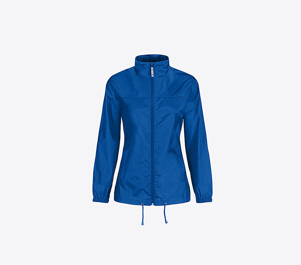 Damen Windjacke Mit Reissverschluss Mit Logo Drucken Bundc Sirocco Jw 902 Royal Blue