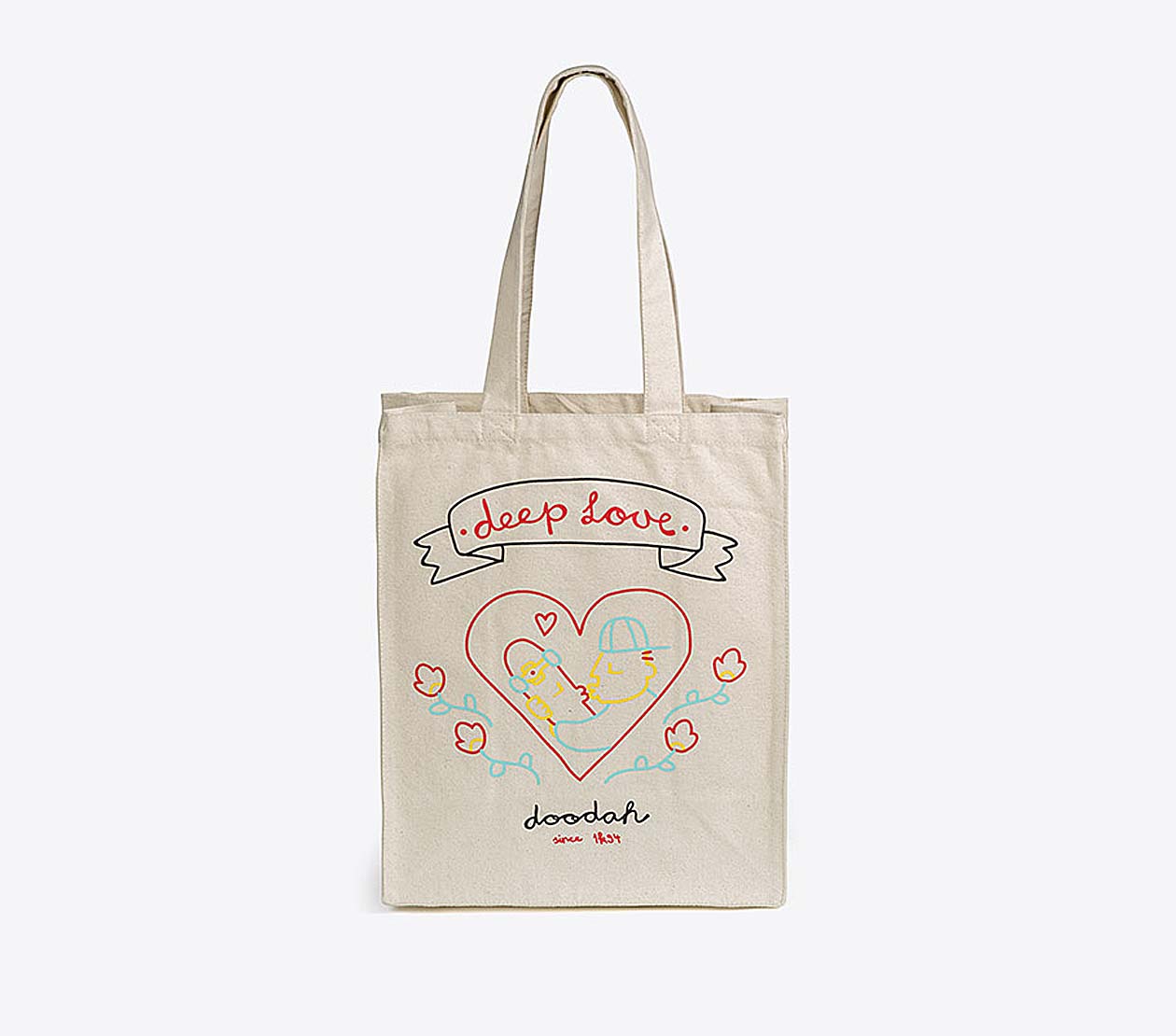 Doodah Canvas Shopper Deep Love Bedruckt