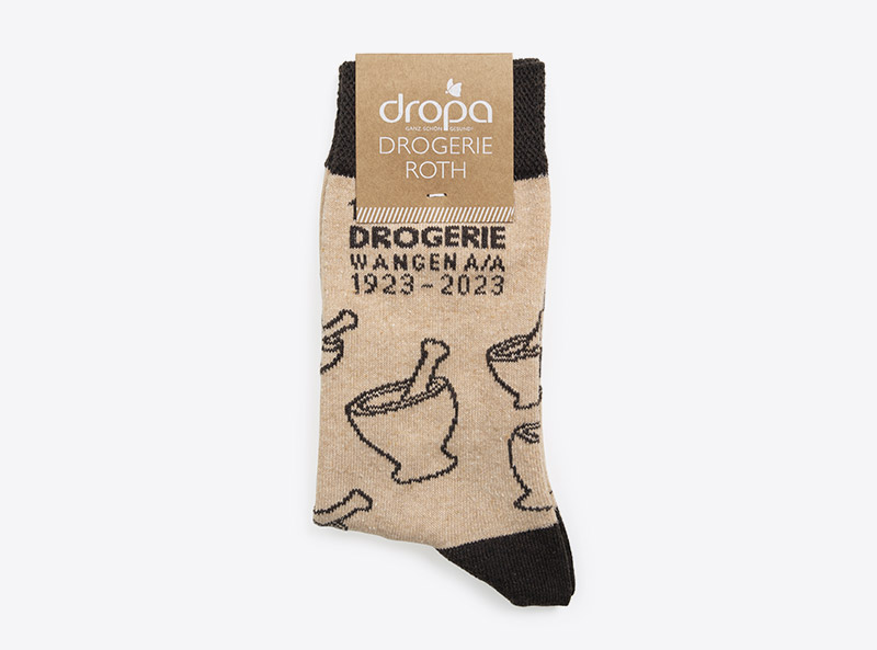 Dropa Drogerie Socken Polyester Recycled Verpackt