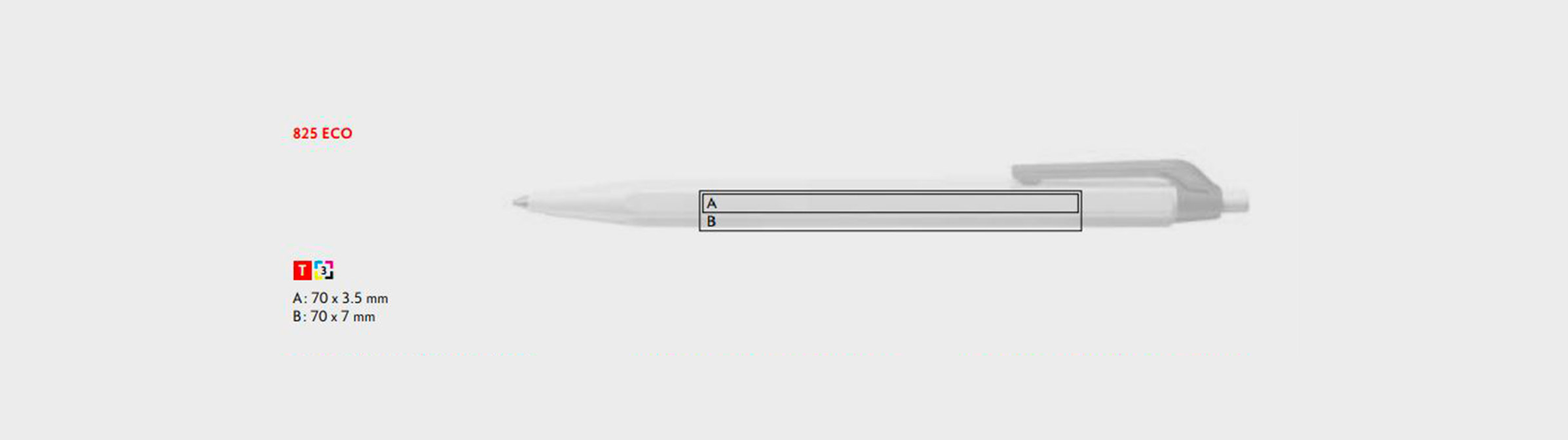 Druckflaechen Kugelschreiber Eco 825