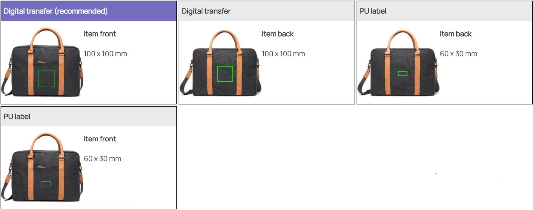 Druckflaechen Laptoptasche Canvas